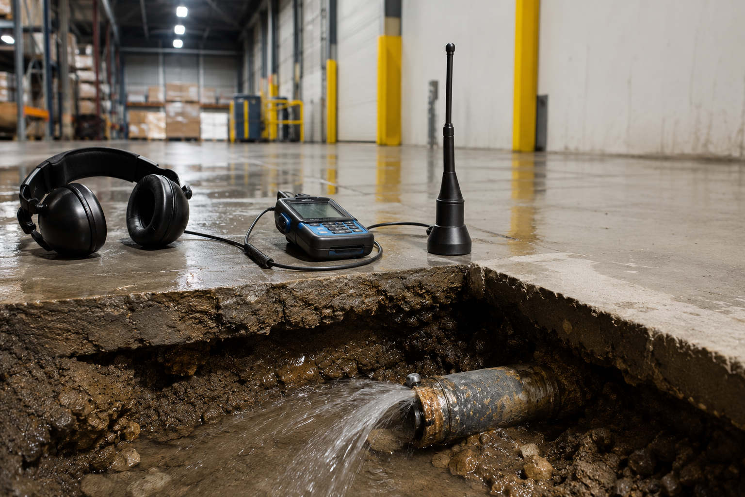Hidden Water Leak Detection for Perth Warehouse