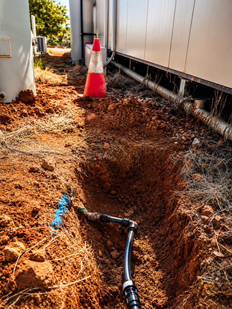 Mining Camp Water Leak Detection in Cue